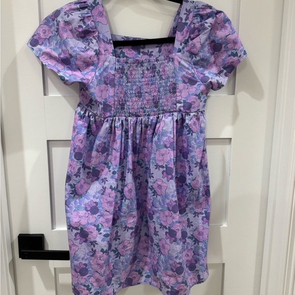 Disney Purple Floral Kids Dress - Picture 2 of 4